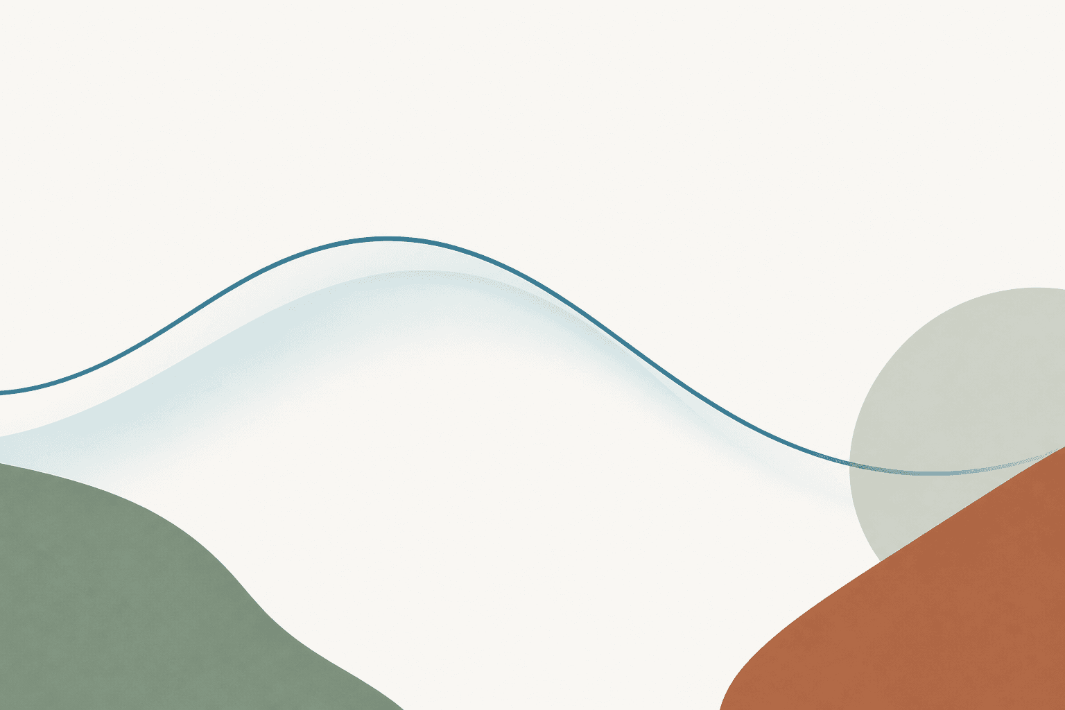 Abstract illustration of a soft blue light wavelength arc